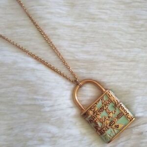 Betsey Johnson Lock Necklace